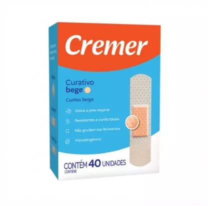 BAND AID 40UN BEGE - CREMER