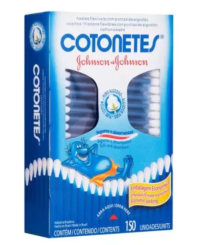 COTONETE HASTES FLEX 150UN - J&J COTONETES