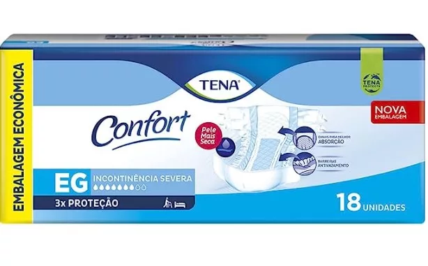 FRALDA GER. TAM. XG C/18 - TENA CONFORT ST