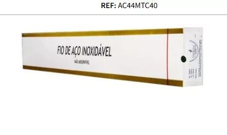 FIO ACO PRATA 5-0 C/AG 4X45CM 1/2 4,8MM CT BIOLINE AC54MTC48