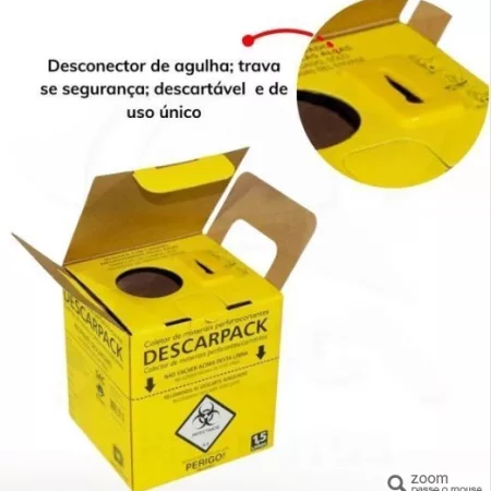 COLETOR PERF. 13 LTS AMARELO DESCARPACK