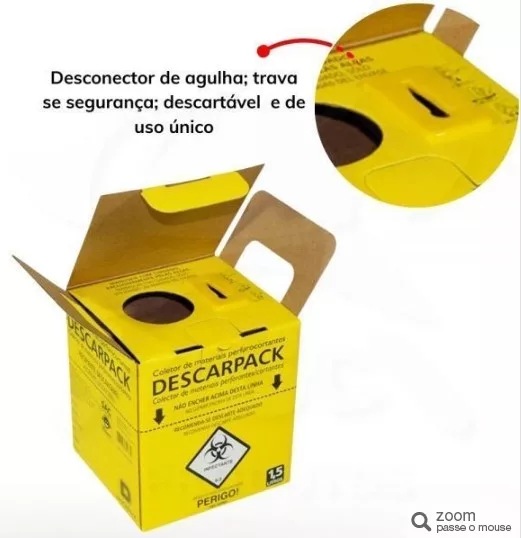 COLETOR PERF. 13 LTS AMARELO DESCARPACK