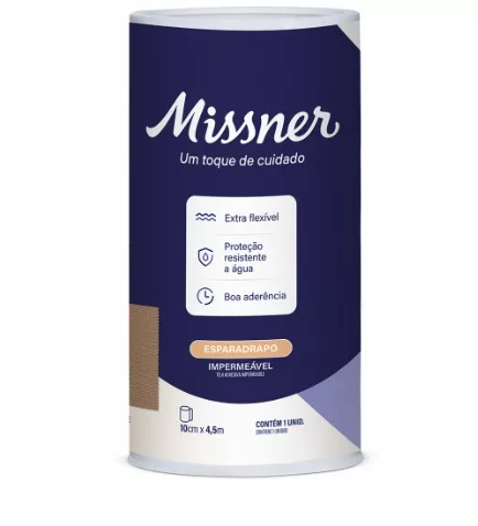 ESPARADRAPO 10CM X 4,5M BEGE IMPERMEAVEL - MISSNER