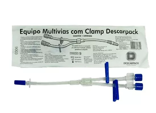 CONEXÃO 2VIAS C/CLAMP E TAMPA SLIP - DESCARPACK