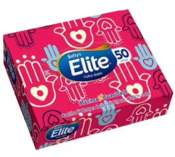LENCO PAPEL SOFTYS ELITE CX C/50 (EMB. ROSA)