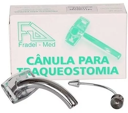CANULA TRAQ. CURTA METAL N. 5,0 - FRADEL