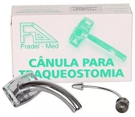 CANULA TRAQ. CURTA METAL N. 5,0 - FRADEL