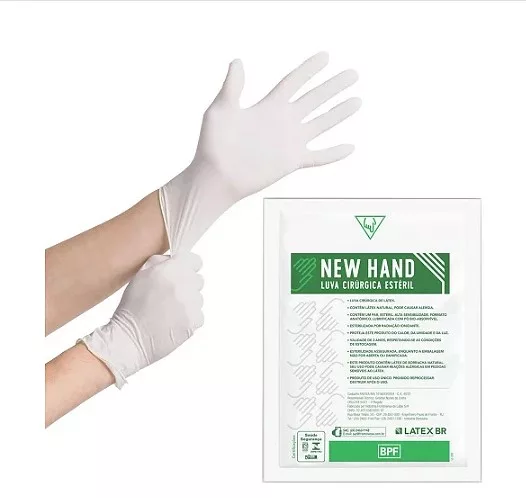LUVA CIRURGICA N.8,0 ESTERIL - NEW HAND