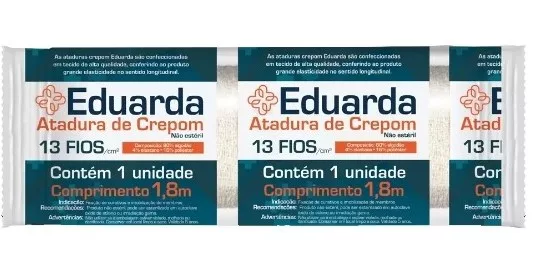 ATADURA CREPE 12CMX1,80MT 13F EDUARDA AMED E10