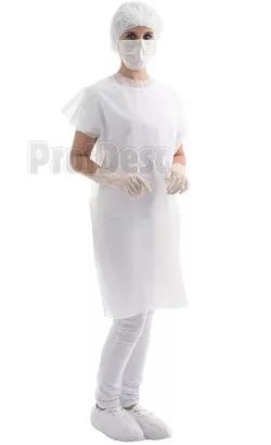 AVENTAL S/MANGA GR20 C/10 BRANCO - PROTDESC