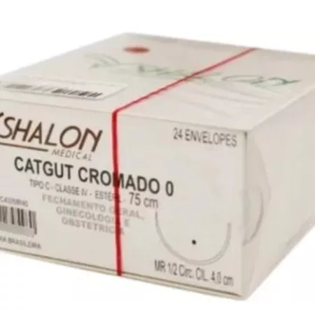 CATGUT CROM 0 1/2 C/AG.4,0 CL - SHALON C400MR40