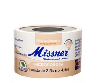 FITA CIRURG MICROP 2,5CM X 4,5M BEGE MISSNER