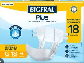 FRALDA GER. TAM. G C/18 - BIGFRAL PLUS
