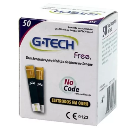 TIRA DE GLICOSE C/50 G-TECH FREE 1