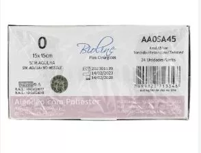 FIO ALGODAO 0-0 S/AG 15X45CM BIOLINE AA0SA45