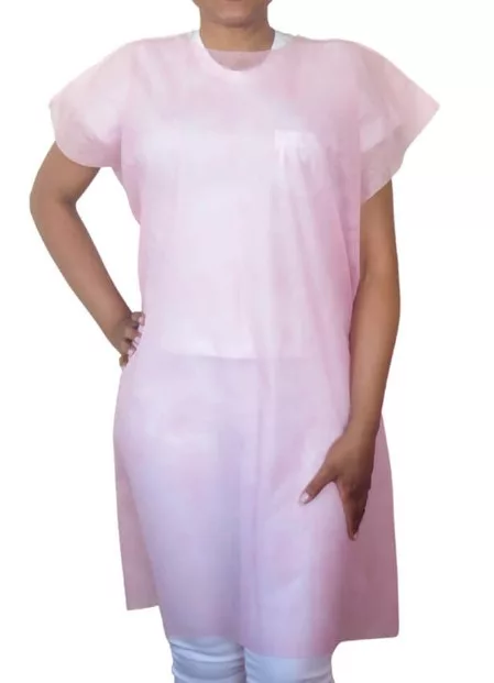 AVENTAL S/MANGA GR30 PESADO C/10 ROSA CLARO - DEJAMARO PA0308