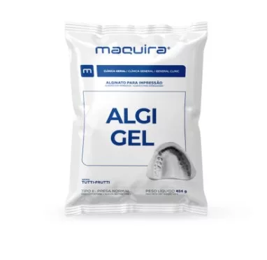 ALGINATO ALGI-GEL TIPO II C/ CLOREXIDINA SABOR TUTTI FRUTTI - 410G MAQUIRA