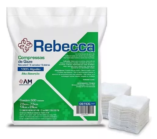 COMPRESSA GAZE N/EST. 7,5 09F C/500 REBEKA AMED R16