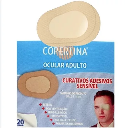 CURATIVO ADESIVO SENS OCULAR ADULTO C/20 58X82MM CRAL