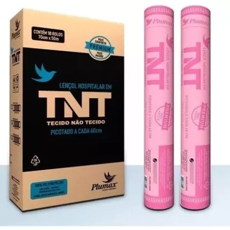 LENCOL TNT 50CMX50M ROSA PICOTADO PLUMAX