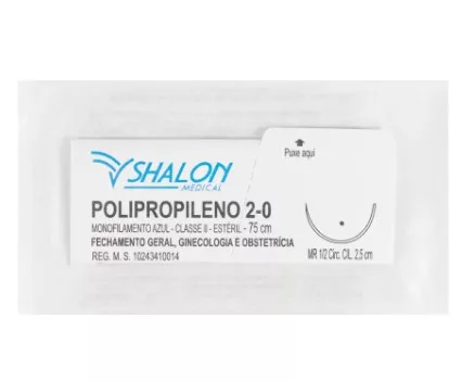 POLIPROPILENO 2-0 1/2 C/ AG2,5 CL SHALON P820MR25