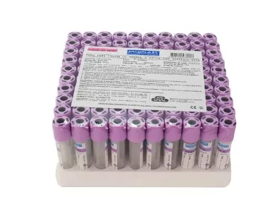 TB COLETA SANGUE VACUO 2ML EDTA K3 VACUPLAST