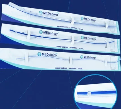 DRENO TORACICO PVC 36 FR - MEDSHARP
