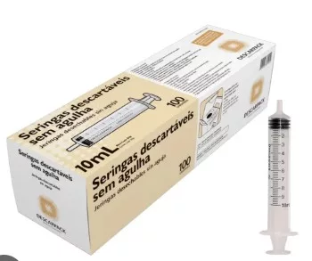 SERINGA 10ML SLIP S/AG. - DESCARPACK
