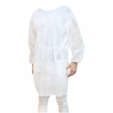 AVENTAL M.LONGA C/ELAS 40G S.PESADO BRANCO C/10 - DEJAMARO