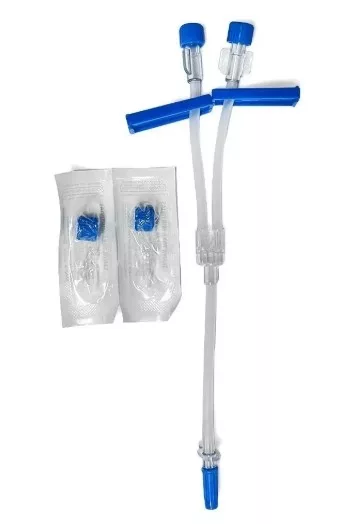 CONEXÃO 2VIAS C/CLAMP E 2 TAMPAS EXTRAS NEONATAL - MEDSONDA