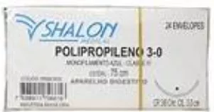 POLIPROPILENO 3-0 3/8 C/ AG.3,0 CL SHALON P830CR30