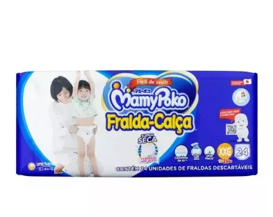 FRALDA INFANTIL TAM. XXG C/24 - CALÇA MAMYPOKO