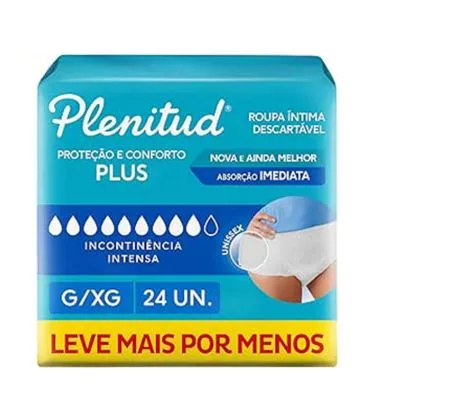 FRALDA GER. TAM. G/XG PLUS C/24 - PLENITUD