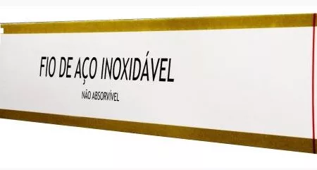 FIO ACO METALICO 2-0 3X60CM S/AG BIOLINE AC20SA60