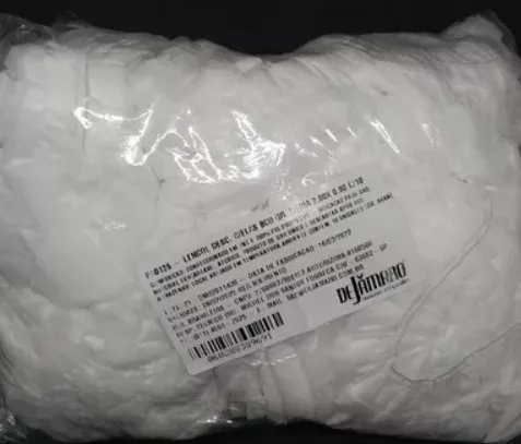 LENCOL TNT C/ELASTICO 210X90CM C/10 BRANCO MEDIA DEJAMARO