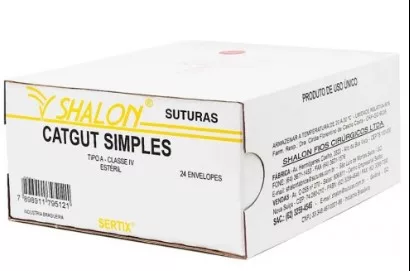 CATGUT SIMP 4-0 1/2 C/AG.2,0 CL - SHALON S340MR20