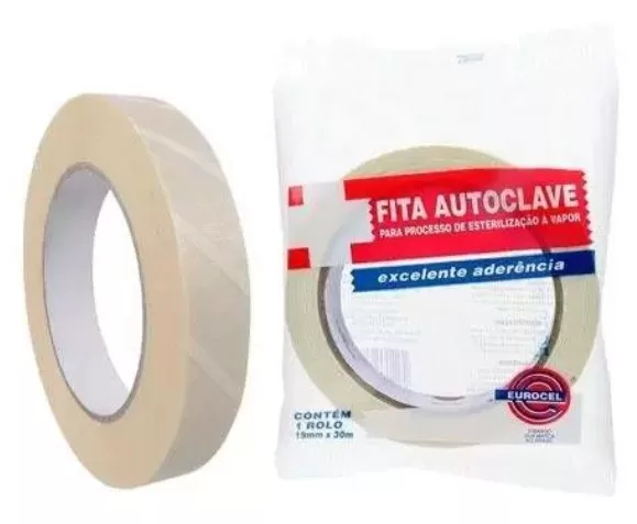 FITA ADESIVA 19 X 30 P/ AUTOCLAVE EUROCEL