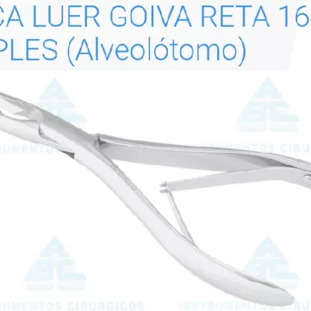 PINCA LUER GOIVA RETA 16CM SIMP ABC 0634