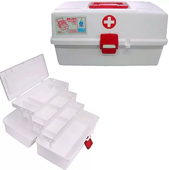 MALETA DE URGÊNICIA 3 BANDEJAS - EMIFRAN EM-290