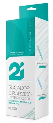 SUGADOR CIRURG ODONTOL ESTÉRIL C/20 - 2I