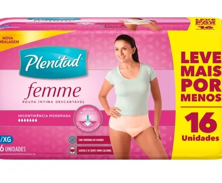 FRALDA GER. TAM. G/XG PROTECT C/16 FEMME PLENITUD