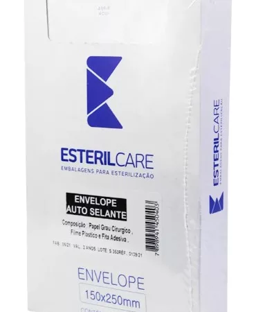 ENVELOPE AUTO SELANTE 150MM X 250MM C/100 ESTERILCARE DUOTEC