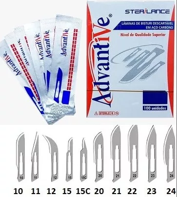 LAMINA BISTURI N 20 CARB ADVANTIVE