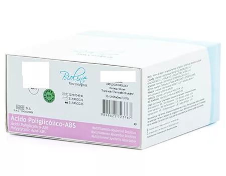 POLIGLACTINA 0 70CM 1/2 C/AG.4,0 CIL BIOLINE PGLA0MR40R