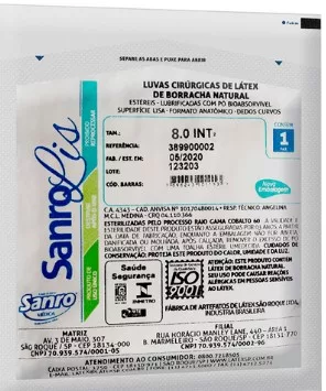 LUVA CIRURGICA N.7,5 ESTERIL - SANRO