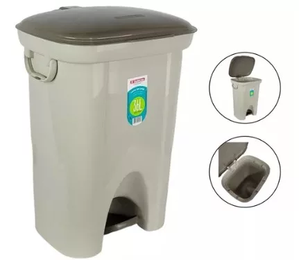 LIXEIRA PLASTICA C/PEDAL 36L - SANREMO