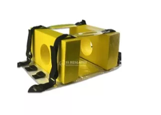 IMOBILIZADOR LATERAL CABECA ADULTO EM ABS C/ 2 CINTOS, TAM. 14X23X38 X 6CM - SS RESGATE