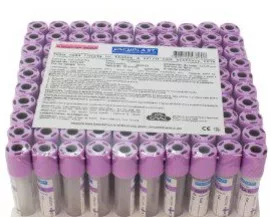 TB COLETA SANGUE VACUO 4ML EDTA K3 C/100 VACUPLAST