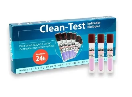 INDICADOR BIOLOGICO 24H C/10 CLEAN TEST CLEAN UP