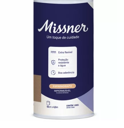 ESPARADRAPO 10CM X 4,5M BEGE IMPERMEAVEL - MISSNER